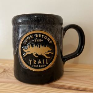 Look beyond the trail hand fired mug